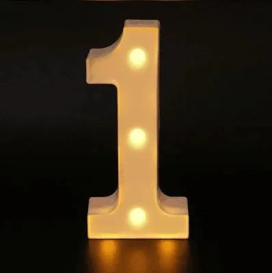 Luminous Number Lamp LED Light – Battery Operated Decorative Night Light for Home, Weddings, Birthdays & Christmas Parties