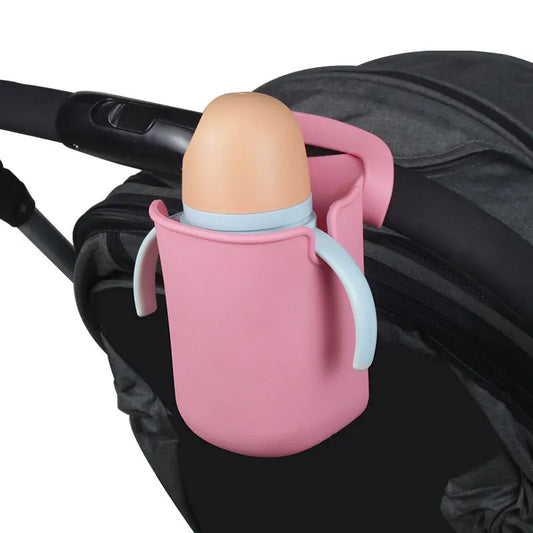 Soft Silicone Baby Stroller Cup Holder – Universal Flexible Pram Bottle & Phone Holder