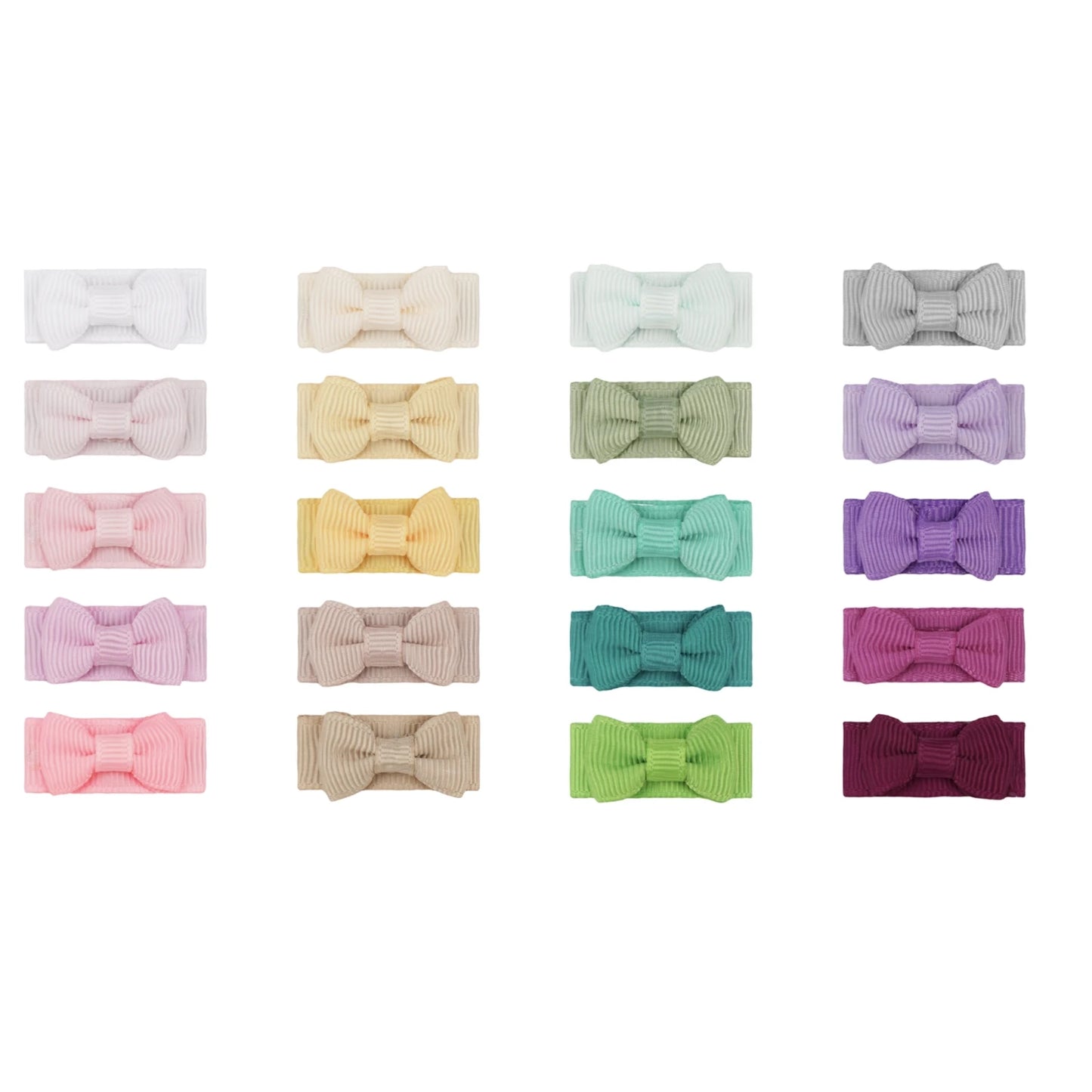 مجموعة مشابك شعر للأطفال مكونة من 20 قطعة - دبابيس شعر ناعمة من الزغب لحديثي الولادة، إكسسوارات شعر أميرات آمنة للفتيات