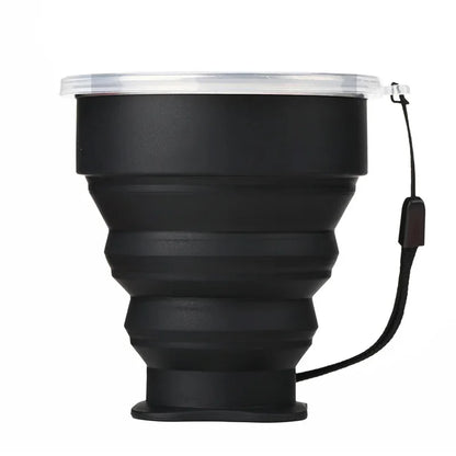 Folding Silicone Travel Cup – 200ml BPA-Free Collapsible Water Cup for Outdoor Coffee, Camping, and Kitchen Use