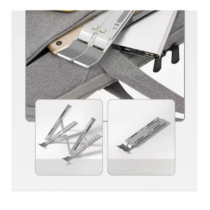 حامل كمبيوتر محمول محمول من الألومنيوم، قاعدة قابلة للطي، حامل كمبيوتر محمول، دعامة كمبيوتر محمول، حامل كمبيوتر محمول لماك بوك إير وبرو، ملحقات 