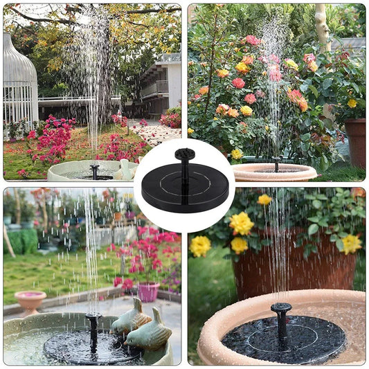 Solar Water Fountain Pool Pond Waterfall Fountain Garden Supplies Decoration Outdoor New Mini Solar Powered Fountain Bird Baths