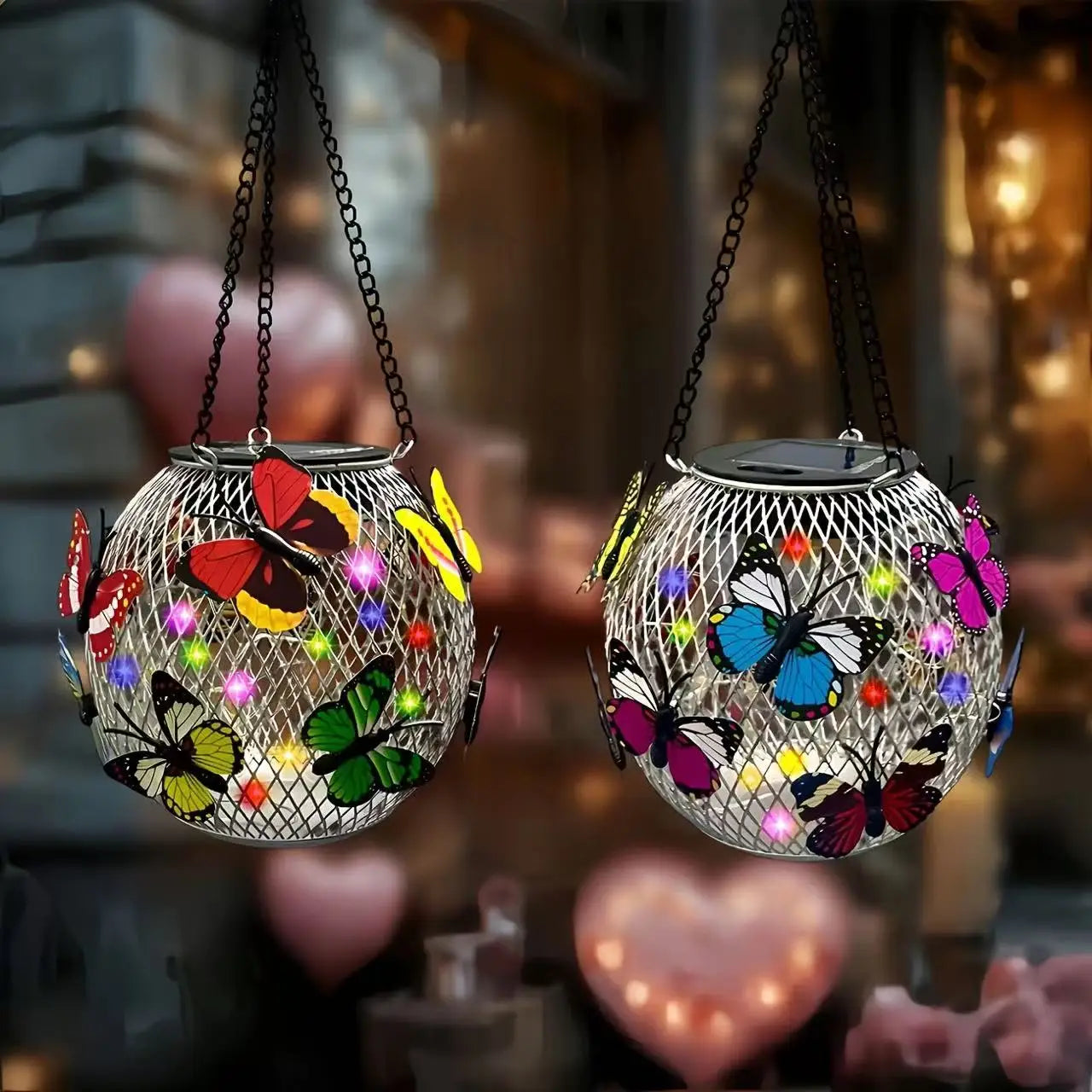 Solar Lantern Outdoor, Solar Lights for Outside Decorative Outdoor Hanging Lights Waterproof Solar Lanterns, yard garden lamp