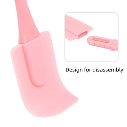 3Pcs/Set Silicone Scraper Oil Brush Cake Butter Spatula Mixer Oil Brush Kitchen Baking Tool Silicone Spatula Non-stick