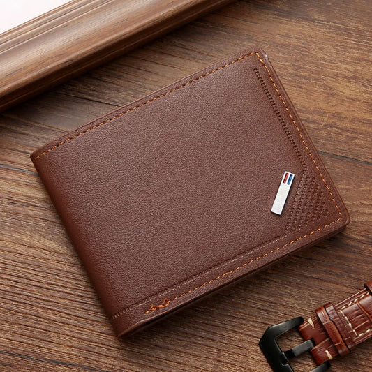 Slim RFID Blocking Wallet for Men – Minimalist Leather Bifold with Money Clip & Card Holder