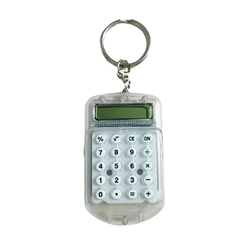 Portable Cute Mini Flip Calculator Pendant – Creative Cartoon Keychain Pocket Calculator for School & Office Supplies Gifts