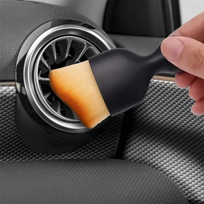 2 Pcs Car Interior Dust Sweeping Soft Brush Set – Compact Keyboard & Gap Cleaner