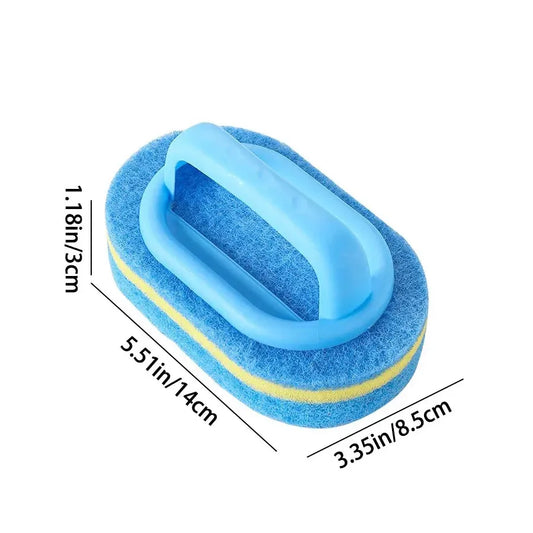 Kitchen Cleaning Brush with Handle – High-Density Scouring Pad for Pots, Walls & Tile Scrubbing