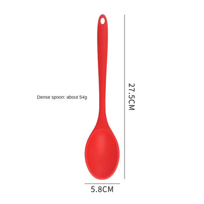 8ps Household black Silicone kitchenware 8-piece set of Chinese spaghetti spoon salad spaghetti spaghetti spaghetti，Rice spoon，