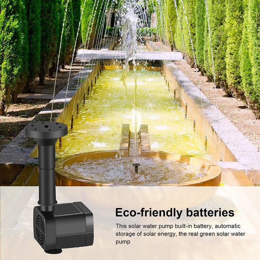5W 5V Water Fountain Garden Decoration with Stake Solar Power Panel Water Pump Watering System Energy Saving Kits for Fish Tank