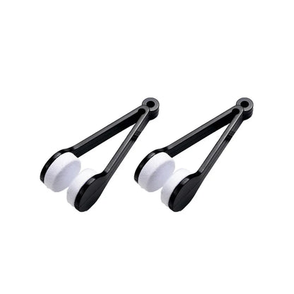 فرشاة تنظيف النظارات المصنوعة من الألياف الدقيقة - منظف عدسات محمول للنظارات والنظارات الشمسية والاستخدام أثناء السفر