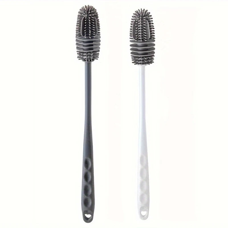 فرشاة تنظيف أكواب السيليكون، فرشاة تنظيف زجاجات الحليب، فرشاة تنظيف زجاجات المياه ذات المقبض الطويل، فرشاة تنظيف الأكواب الزجاجية، أدوات تنظيف المطبخ 