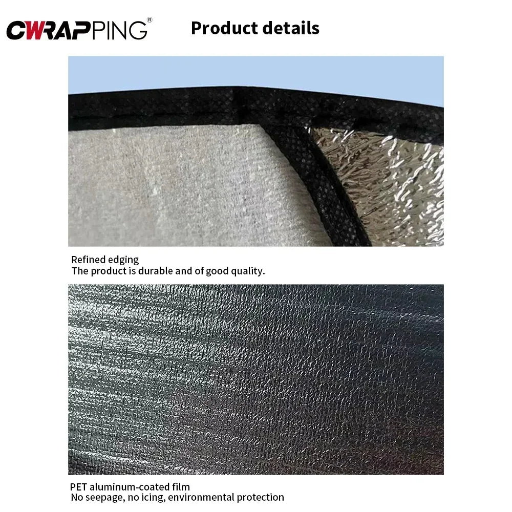 Double-Layer Car Steering Wheel Sunshade – Heat Insulation & Interior Protection