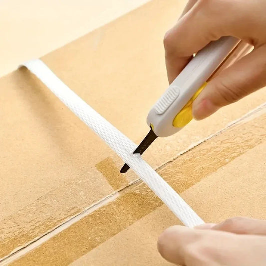 1Pc Magnetic Mini Box Cutter – Retractable Blade Letter Opener & Paper Cutter