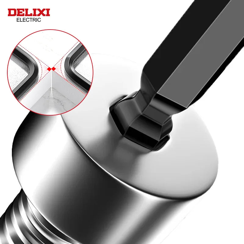 DELIXI Electric Allen Key Set – Hex Wrench Screwdriver Set with Sleeve, Universal Metric Tools for Motorcycles & Bicycles