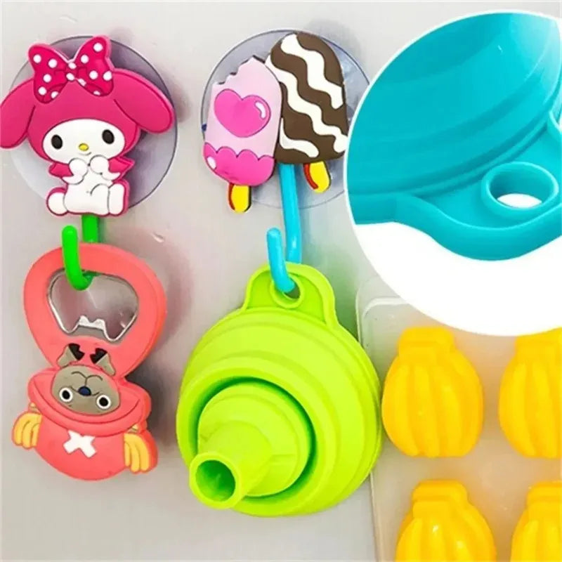 Kitchen Funnel Set, Kitchen Gadget Accessories Foldable Silicone Foldable Funnel for Filling Water Bottles With Liquid Transfer