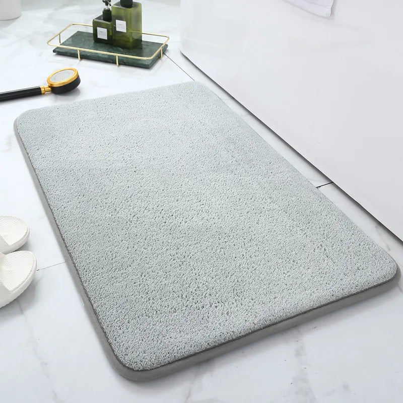 VIAKAM Simple Absorbent Door Mat – Soft Non-Slip Bathroom Entry Rug