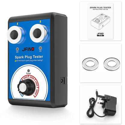 Spark Plug Tester Double hole Diagnostic Tool Car 12V Spark Tester 0-6000rpm Auto Engine Ignition Detector Tools