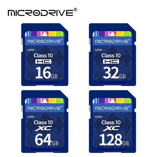 High-Speed Class 10 SD Card – 16GB, 32GB, 64GB, 128GB, 256GB Memory Card for Digital Cameras & Camcorders