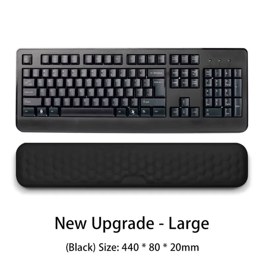 Ergonomic Memory Foam Keyboard & Mouse Wrist Rest – Office Typing Support Pad for Comfortable Wrist Protection