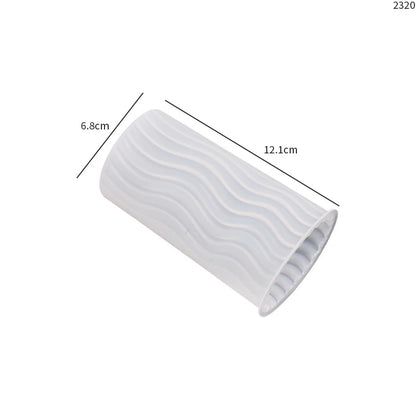 قالب سيليكون لصنع الشموع على شكل عمود روماني مخطط - أداة سيليكون لصنع الشموع بنفسك