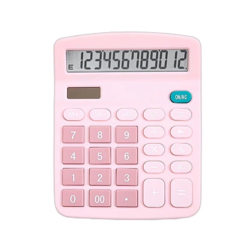 12-Digits Electronic Calculator – Solar & Battery Dual Power Supply Calculator for Home, Office, School & Financial Accounting