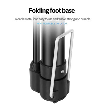 Mini Bike Pump with 140PSI Max – Portable Steel Bicycle & Ball Inflator