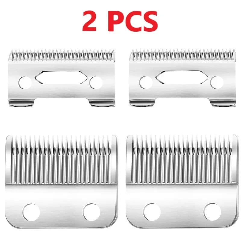 ماكينة حلاقة الشعر Kemei KM-809A - ماكينة تشذيب لاسلكية احترافية بشفرات من الفولاذ المقاوم للصدأ وشاشة LED