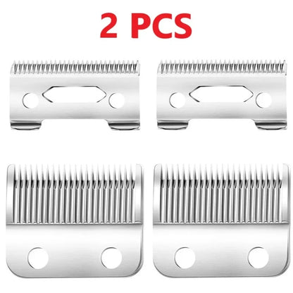 ماكينة حلاقة الشعر Kemei KM-809A - ماكينة تشذيب لاسلكية احترافية بشفرات من الفولاذ المقاوم للصدأ وشاشة LED