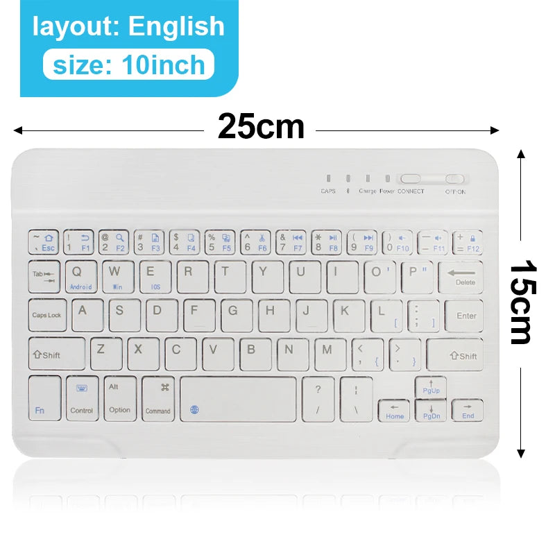 Bluetooth Keyboard for iPad 10th Generation iPad Pro 13 12 11 10 9 8 7 Inch iPad Air 13 11th iPad Mini Samsung Xiaomi Tablets