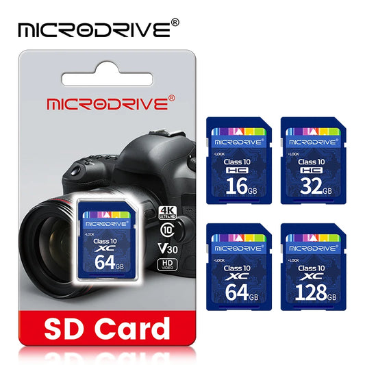 High-Speed Class 10 SD Card – 16GB, 32GB, 64GB, 128GB, 256GB Memory Card for Digital Cameras & Camcorders
