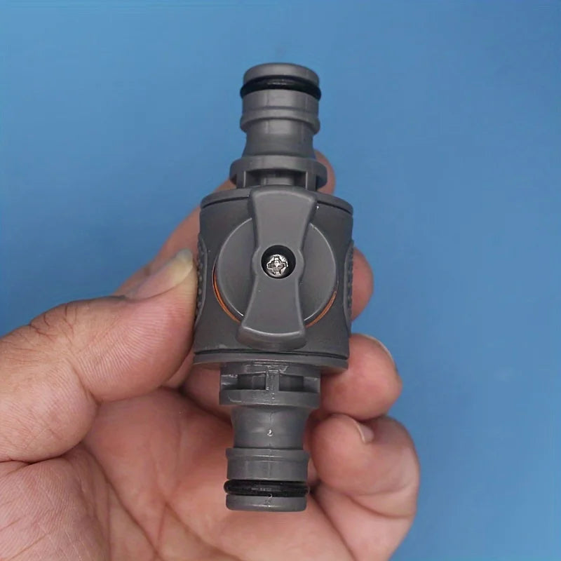 مجموعة صمامات توصيل سريع لخرطوم الحديقة البلاستيكي (1/2/3 قطع) - مفتاح صمام كروي ملولب عالمي لغسيل السيارات وإصلاح الأنابيب 