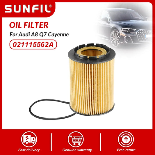 Oil Filter Fit For Audi A8 Q7 Cayenne VW Passat Touareg 021115562A 021115561B E1001HD28
