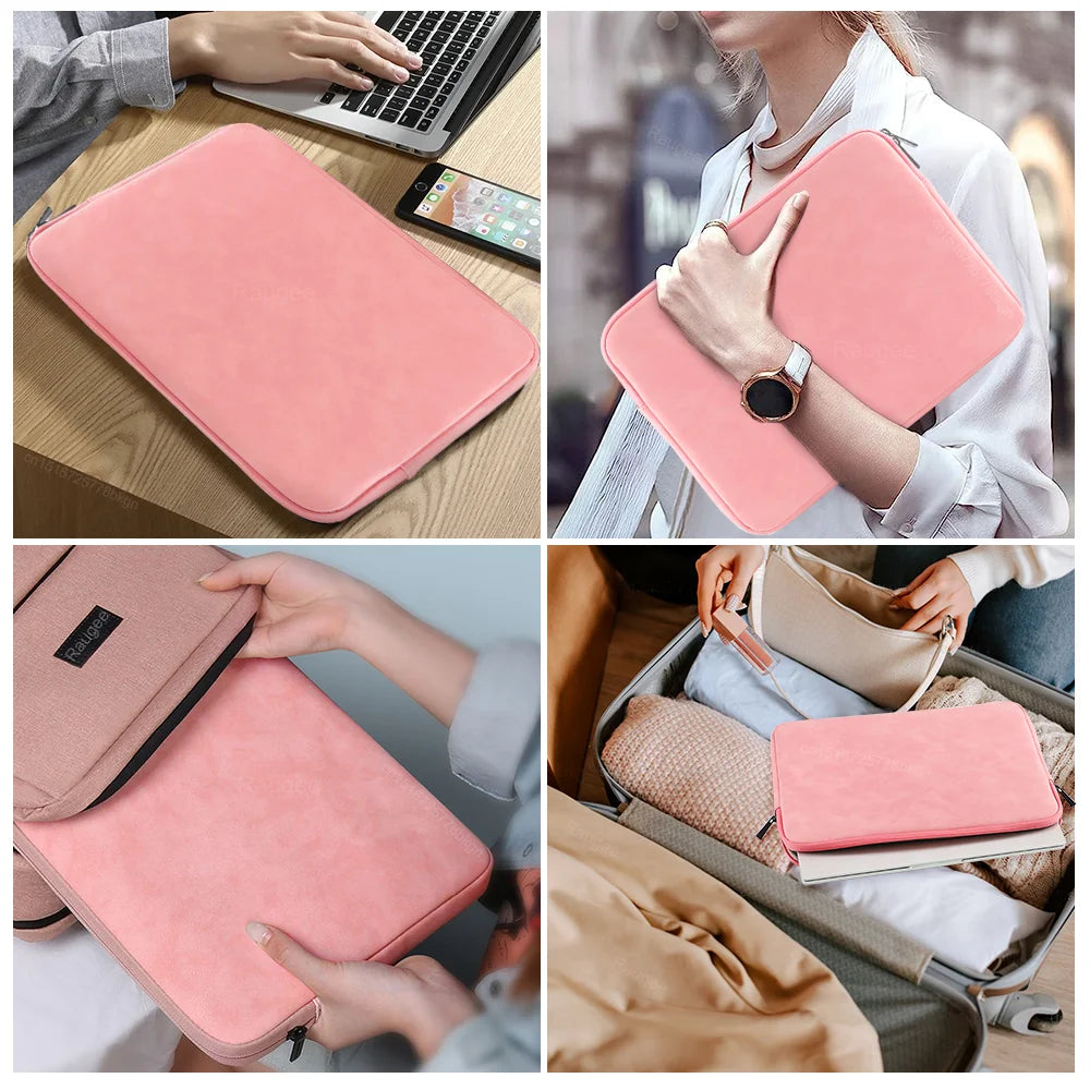Laptop Sleeve Bag for MacBook Air, Pro 13, 13.3, 14, 15.4, 15.6 Inch – Notebook Pouch for Lenovo, Asus, HP, Dell, Portable Bag Cover Case
