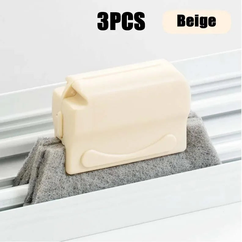 قطعة قماش لتنظيف أخاديد النوافذ، فرشاة تنظيف النوافذ، فرشاة تنظيف فتحات النوافذ، أداة تنظيف فتحات النوافذ 