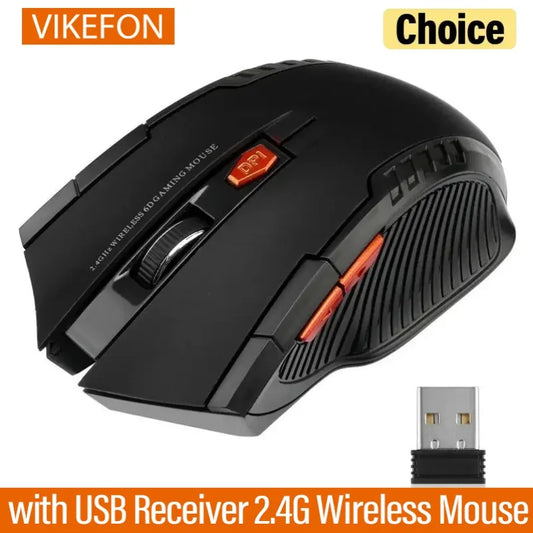2.4G Wireless Mouse 1600DPI Optical Mouse Gamer for Computer 6 Buttons Wireless Mice with USB Receiver for PC Laptop Accessories