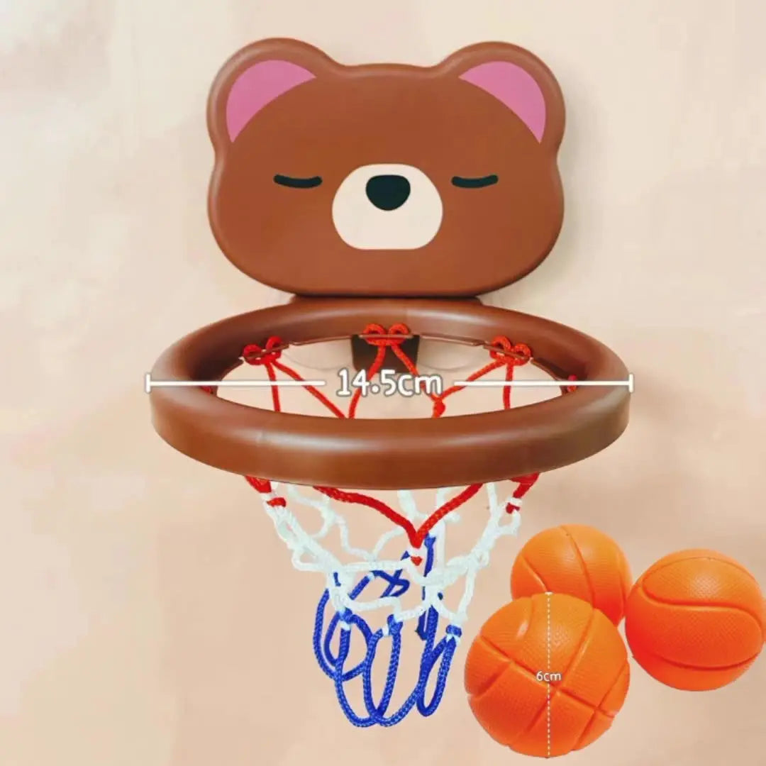 Mini Bear Basketball Bath Toy Set – Cute Pool & Bathroom Shooting Game for Kids