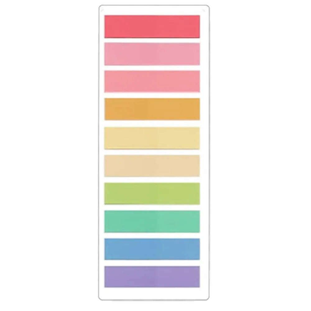 2400S Transparent Sticky Notes – Colorful Index Memo Pads for School & Office