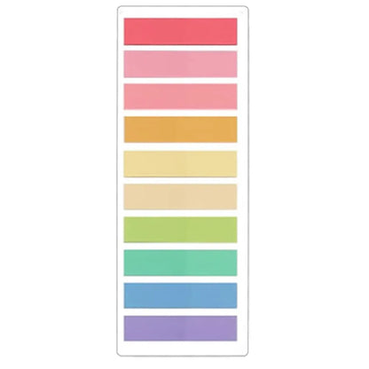 2400S Transparent Sticky Notes – Colorful Index Memo Pads for School & Office