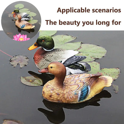 Mandarin Duck Courtyard Pond Floating Swan Animal Decoration Simulation Decoration Garden Simulation Mandarin Duck Decoration