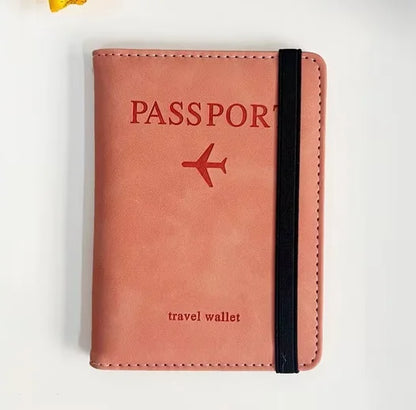 RFID Vintage Business Passport Holder – Multi-Function PU Leather Wallet for Travel