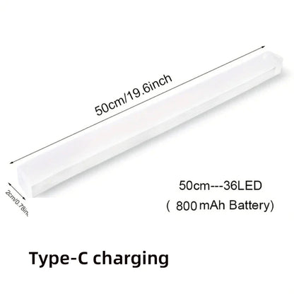 Wireless LED Motion Sensor Night Light – USB Type-C Rechargeable Cabinet Lamp for Closet, Kitchen, Staircase & Bedroom Wall Lighting