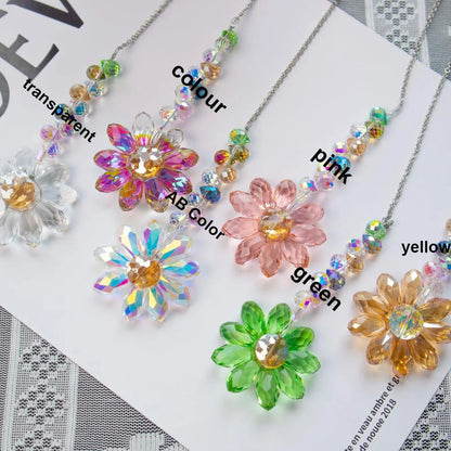 Daisy K9 Crystal Sun Catcher  Window Decors Rainbow Maker Indoor Suncatcher Courtyard Garden Decoration Home Xmas Ornament