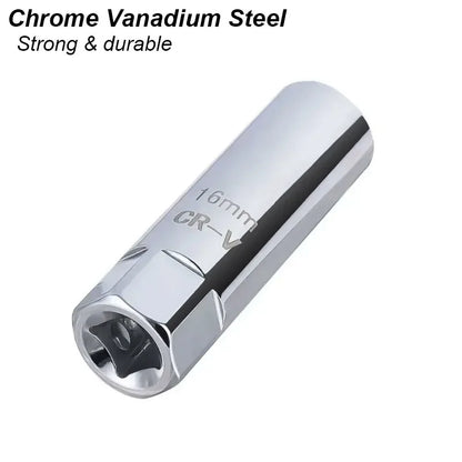 Spark Plug Socket Wrench Key Adapter 14 16mm Install Replace Repair Kit Torque Magnetic Remove Removal Gap Tool AUTO Mechanical