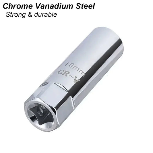 Spark Plug Socket Wrench Key Adapter 14 16mm Install Replace Repair Kit Torque Magnetic Remove Removal Gap Tool AUTO Mechanical