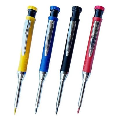 2.8mm Solid Mechanical Carpenter Pencil – Woodworking Construction Pencil with Built-In Sharpener