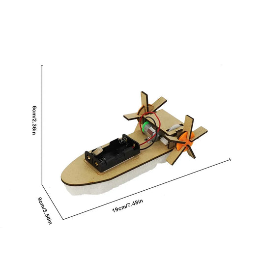 DIY Wooden STEM Science Experiment Kit – 3D Puzzle & Assembly Set for Kids