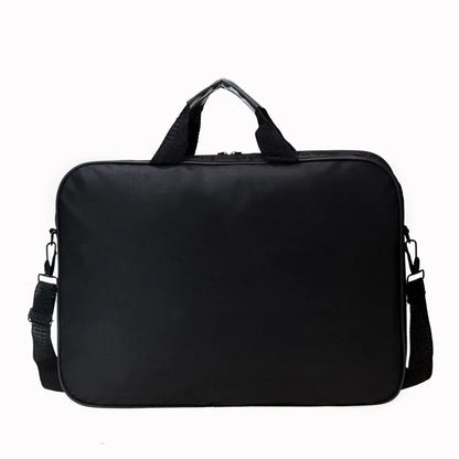 15.6 & 17 Inch Laptop Bag – Business Portable Nylon Computer Shoulder Handbag with Zipper, Simple Stylish Design