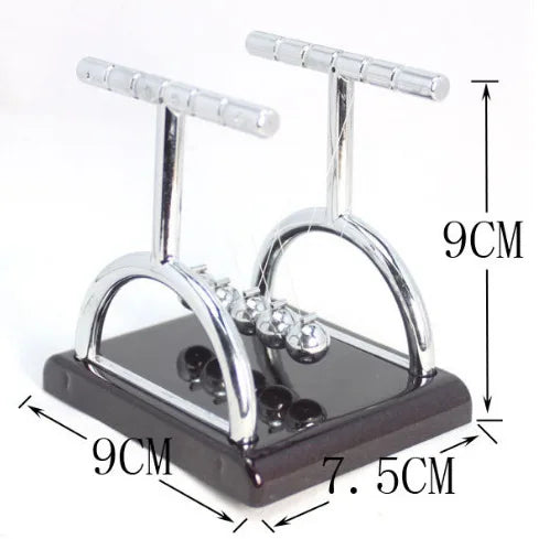 مهد نيوتن لعيد الميلاد - كرات بندول بلاستيكية لتخفيف التوتر، ديكور مكتبي وهدية إبداعية