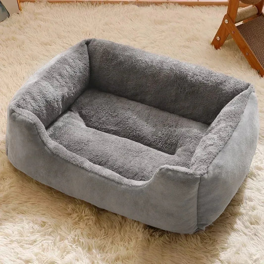 Winter Warm Square Pet Bed Mat for Dogs and Cats, Bed Sofa for Small & Medium Dogs Like Teddy, All-Season Pet Bed